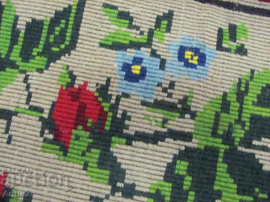 19th Century Hand Embroidered Carpet, Covior - 7 19th Century Hand Embroidered Carpet, Covior - 7