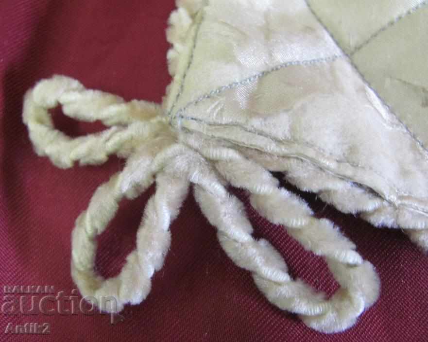 19th Century Hand Drawn on Satin Ornament - 5 19th Century Hand Drawn on Satin Ornament - 5