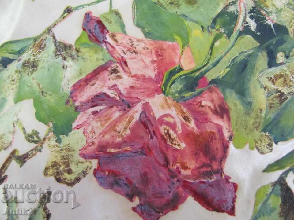 19th Century Hand Drawn on Satin Ornament - 6 19th Century Hand Drawn on Satin Ornament - 6