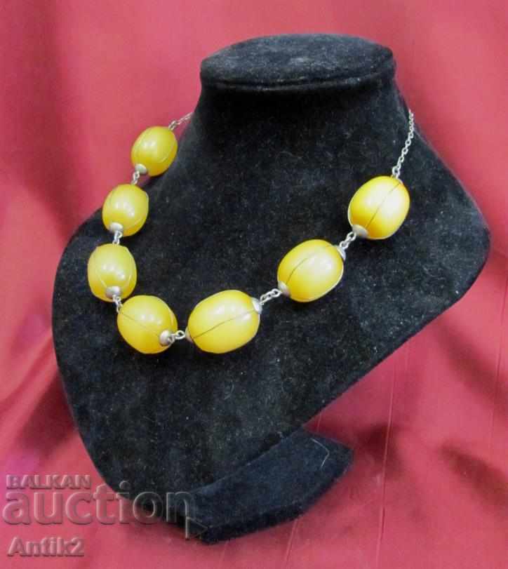 Old Lady's Necklace, Faturan and Silver with price 480.00 BGN | € 245.42 Old Lady's Necklace, Faturan and Silver with price 480.00 BGN | € 245.42