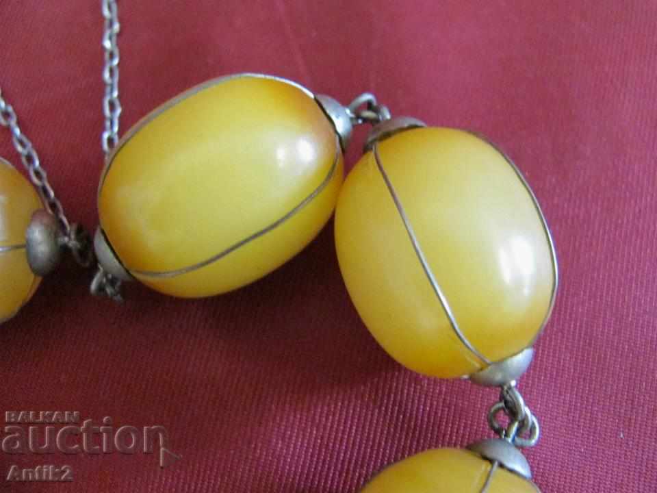 Old Lady's Necklace, Faturan and Silver - 5 Old Lady's Necklace, Faturan and Silver - 5