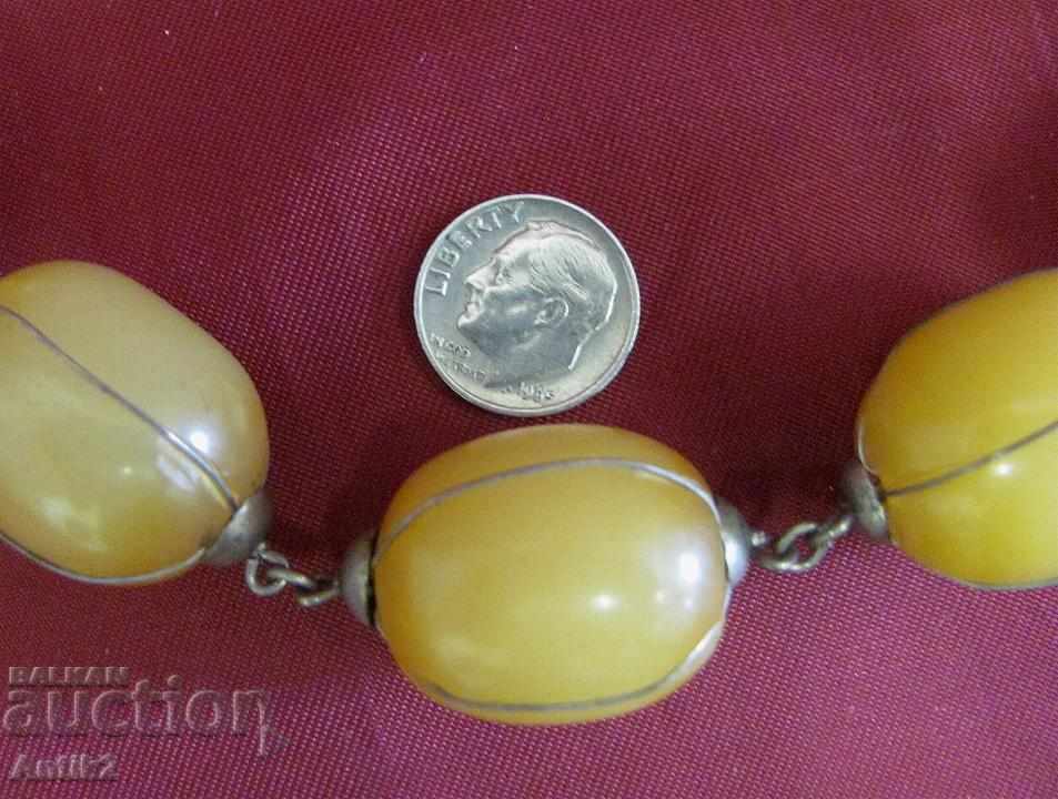 Old Lady's Necklace, Faturan and Silver - 7 Old Lady's Necklace, Faturan and Silver - 7