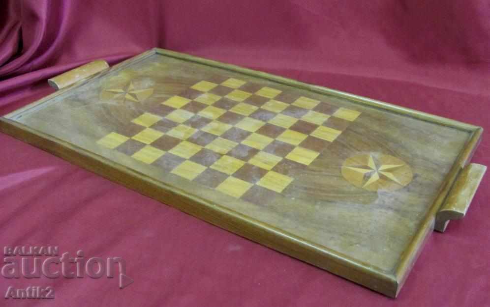 Old Wooden Tray Chess Base with price 230.00 BGN | € 117.60 Old Wooden Tray Chess Base with price 230.00 BGN | € 117.60