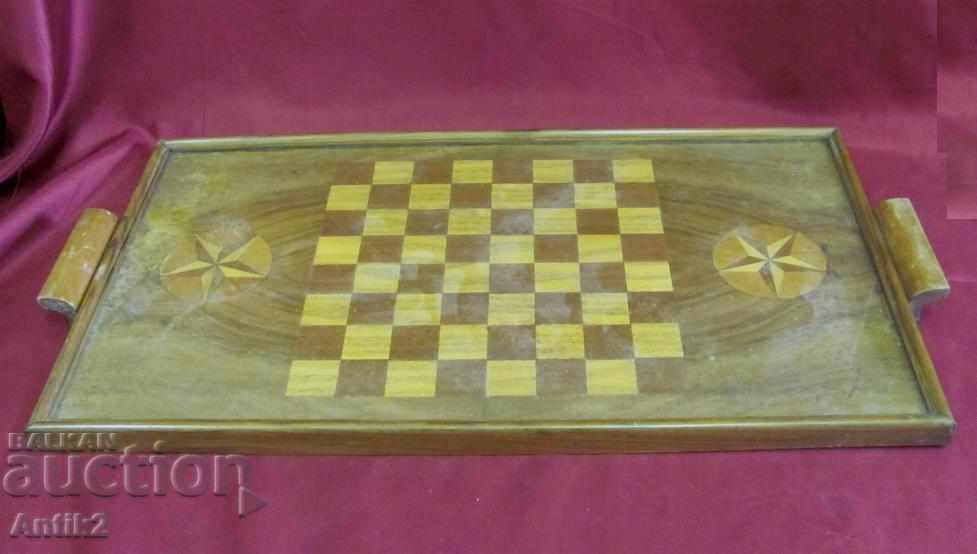 Delivery of Old Wooden Tray Chess Base Delivery of Old Wooden Tray Chess Base
