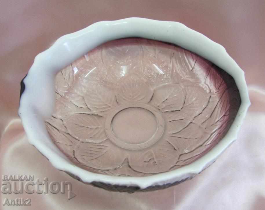 Old Crystal Glass Cup, Fruit - 7 Old Crystal Glass Cup, Fruit - 7