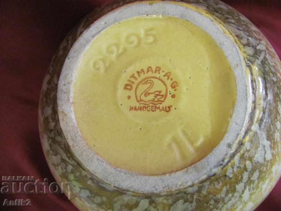 Old Loss Porcelain Hand Drawn Kettle DITMAR-A-G - 7 Old Loss Porcelain Hand Drawn Kettle DITMAR-A-G - 7