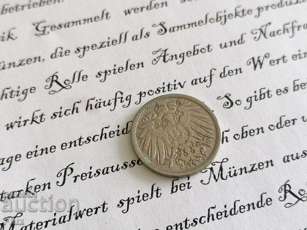 Moneda Reich - Germania - 10 pfeniguri 1909. Seria D cu preț 4.75 BGN | € 2.43