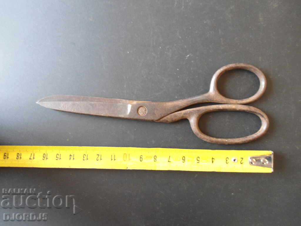 Old scissors marked with price 3.00 BGN | € 1.53