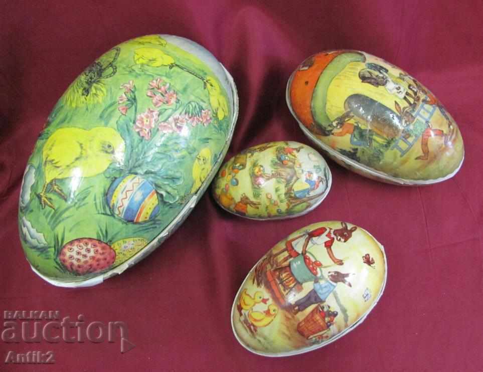 Auction  Old Easter Cardboard Box For Candy Eggs