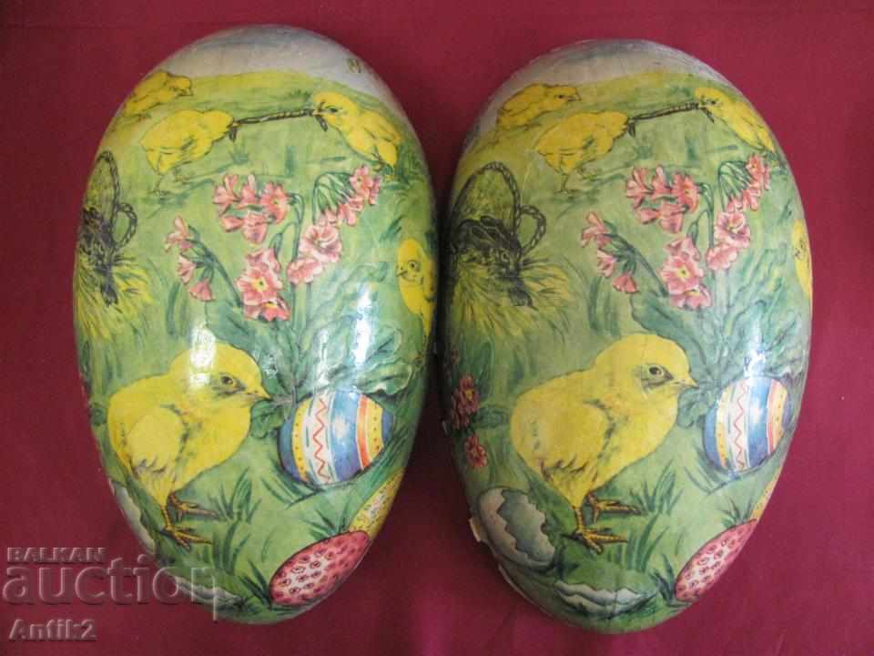 Old Easter Cardboard Box For Candy Eggs - 6