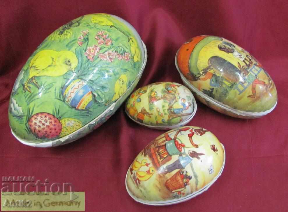 Old Easter Cardboard Box For Candy Eggs