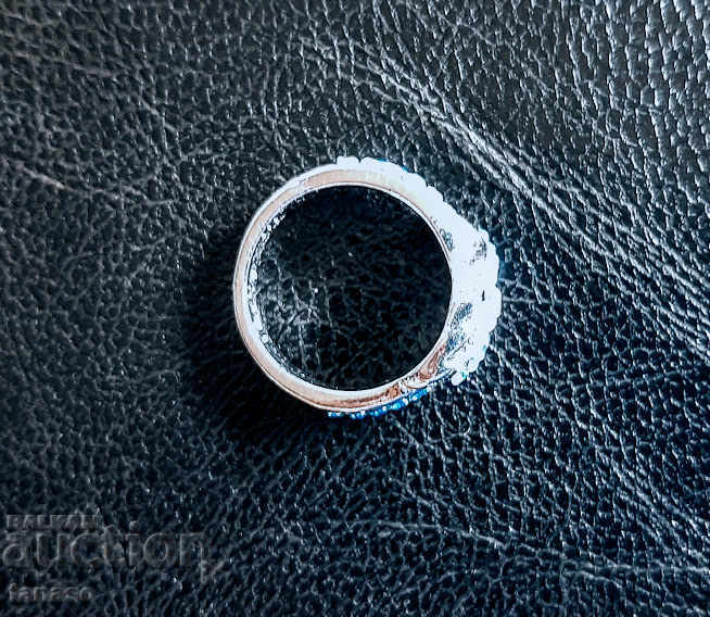 Auction Ring with aquamarines and topazes, № 54 Auction Ring with aquamarines and topazes, № 54