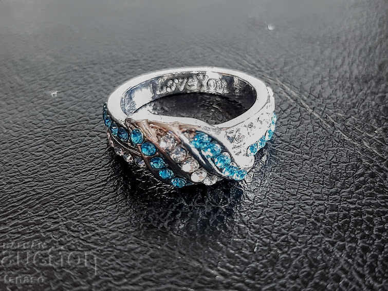 Delivery of Ring with aquamarines and topazes, № 54 Delivery of Ring with aquamarines and topazes, № 54