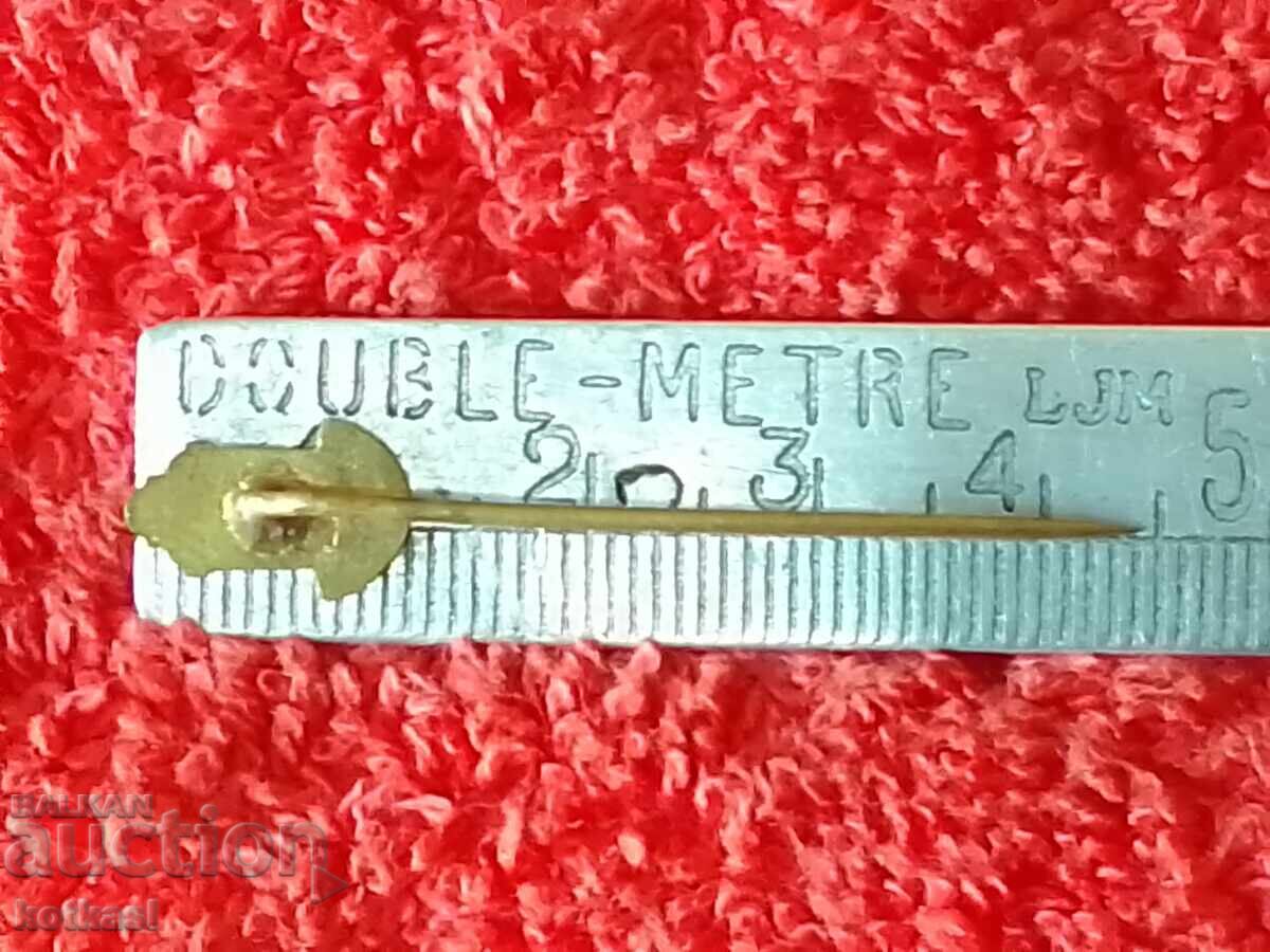 Old sports badge pin bronze enamel Czechoslovak court tennis with price 3.50 BGN | € 1.79