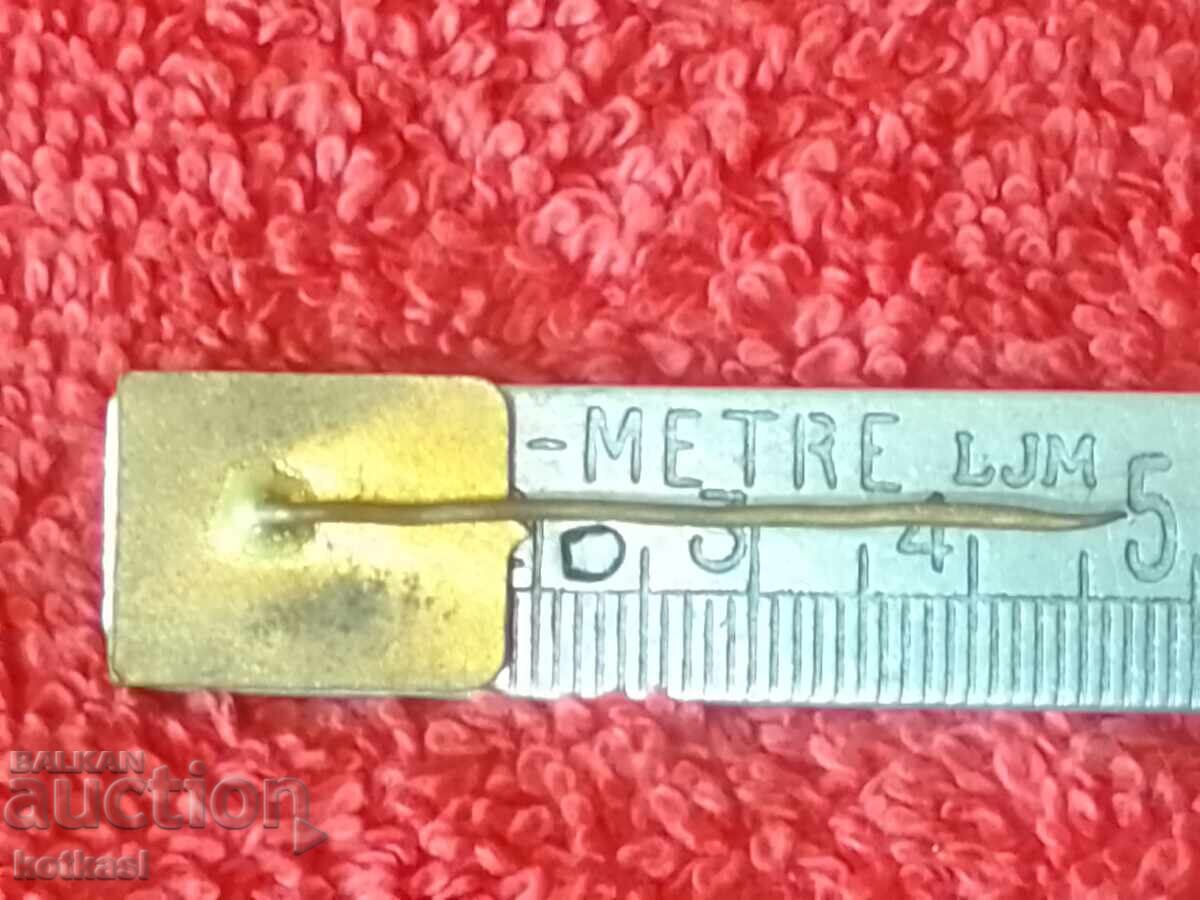 Old metal bronze badge pin enamel RUZOMBERAK with price 10.50 BGN | € 5.37