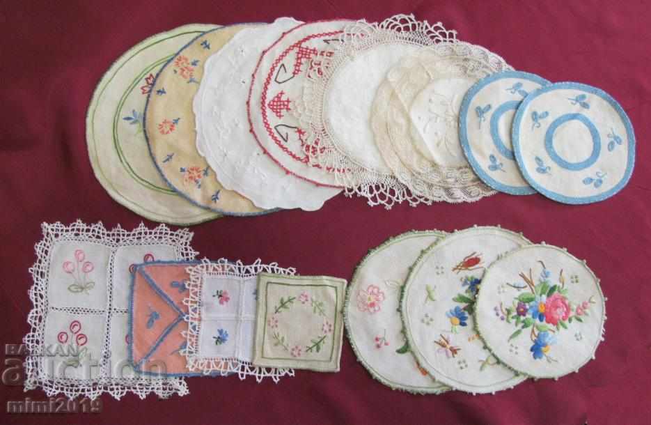19th Century Hand Embroidered Motifs, Cup Holders with price 65.00 BGN | € 33.23 19th Century Hand Embroidered Motifs, Cup Holders with price 65.00 BGN | € 33.23