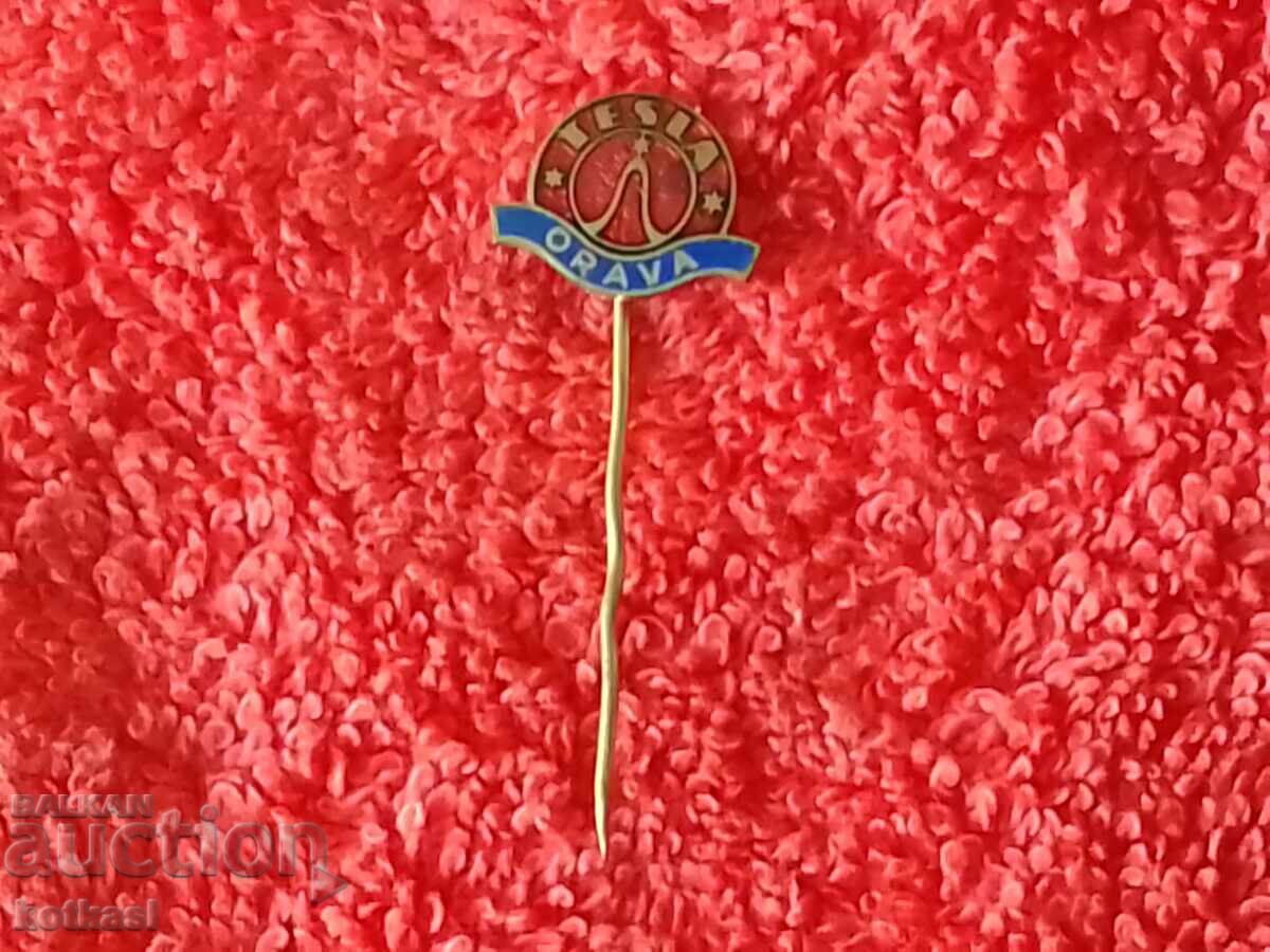 Delivery of Old metal bronze pin badge Tesla TESLA ORAVA marked Delivery of Old metal bronze pin badge Tesla TESLA ORAVA marked