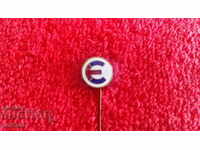 Old metal bronze needle badge enamel Electroimpex