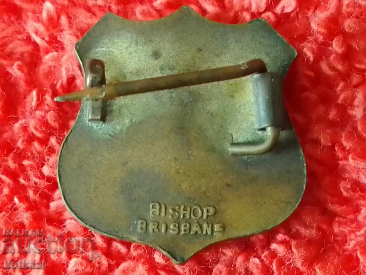 Auction Old metal bronze badge CFS marked Auction Old metal bronze badge CFS marked