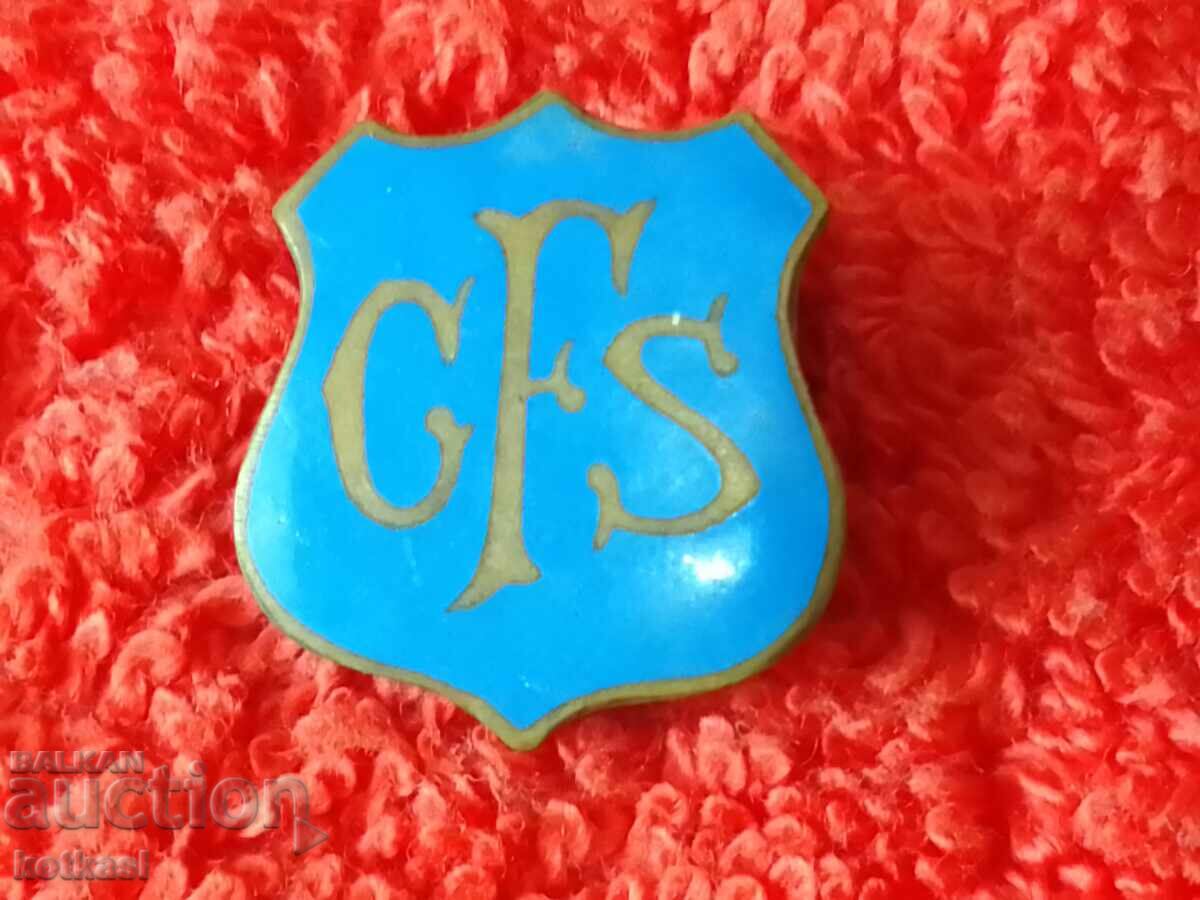 Delivery of Old metal bronze badge CFS marked Delivery of Old metal bronze badge CFS marked