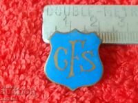 Old metal bronze badge CFS marked