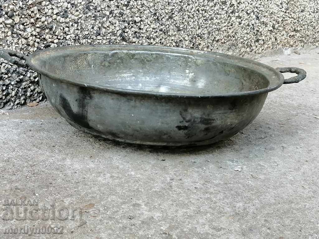 Old copper colander copper pot, copper strainer cauldron cauldron cauldron with price 128.00 BGN | € 65.45 Old copper colander copper pot, copper strainer cauldron cauldron cauldron with price 128.00 BGN | € 65.45