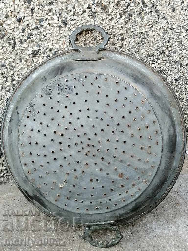 Delivery of Old copper colander copper pot, copper strainer cauldron cauldron cauldron Delivery of Old copper colander copper pot, copper strainer cauldron cauldron cauldron