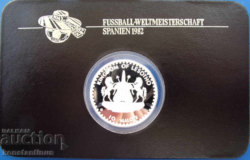 Licitație Lesotho 10 Hammers 1982 PROVA UNC Rare