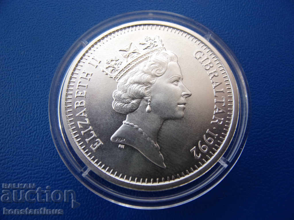 Gibraltar 10 lire 1992 UNC Silver Rare cu preț € 20.45 | 40.00 BGN