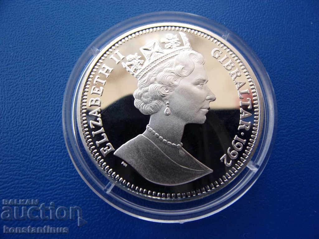 Gibraltar 10 lire 1992 UNC PROOF Silver Rare cu preț € 23.01 | 45.00 BGN