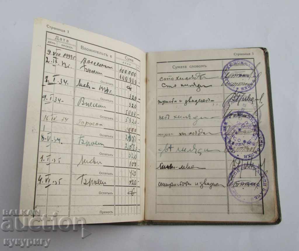 Доставка на Стара влогова книжка Софийска Кооперативна Банка 1933 год. Доставка на Стара влогова книжка Софийска Кооперативна Банка 1933 год.