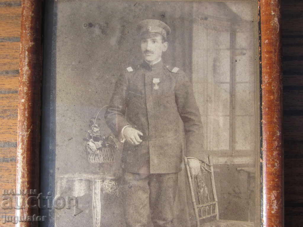 Δημοπρασία ΠΣΒ Βασίλειο Βουλγαρίας στρατιωτική φωτογραφία υπολοχαγός σταυρός ανδρείας