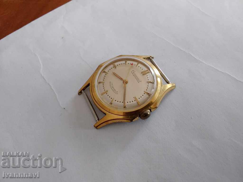 Rare clock gilded working anniversary with price 120.00 BGN | € 61.36 Rare clock gilded working anniversary with price 120.00 BGN | € 61.36