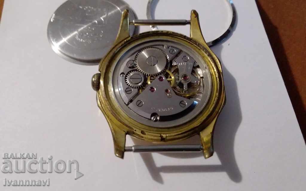 Rare clock gilded working anniversary - 6 Rare clock gilded working anniversary - 6