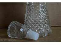 . SOC glass goblet bottles brandy wine wine lead crystal