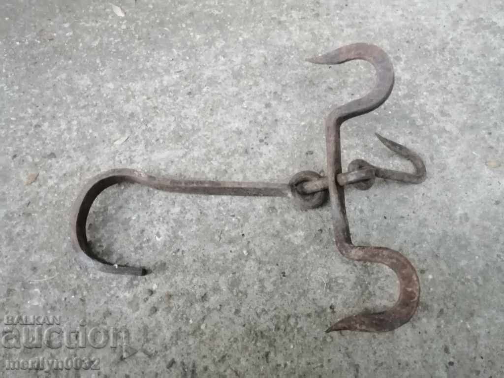Auction Wrought butcher's hook, hook, wrought iron Auction Wrought butcher's hook, hook, wrought iron