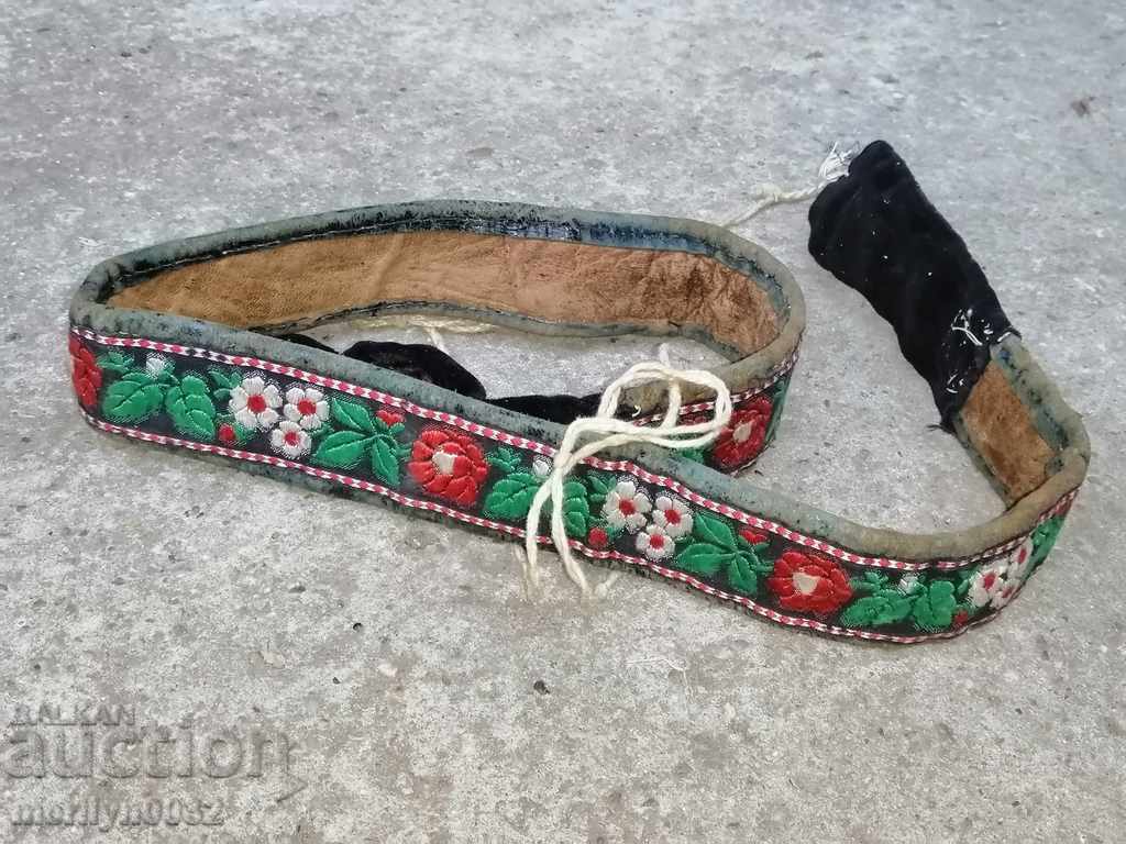 Cureaua brodata vintage tricotata manual pentru costum de centura pafty - 7