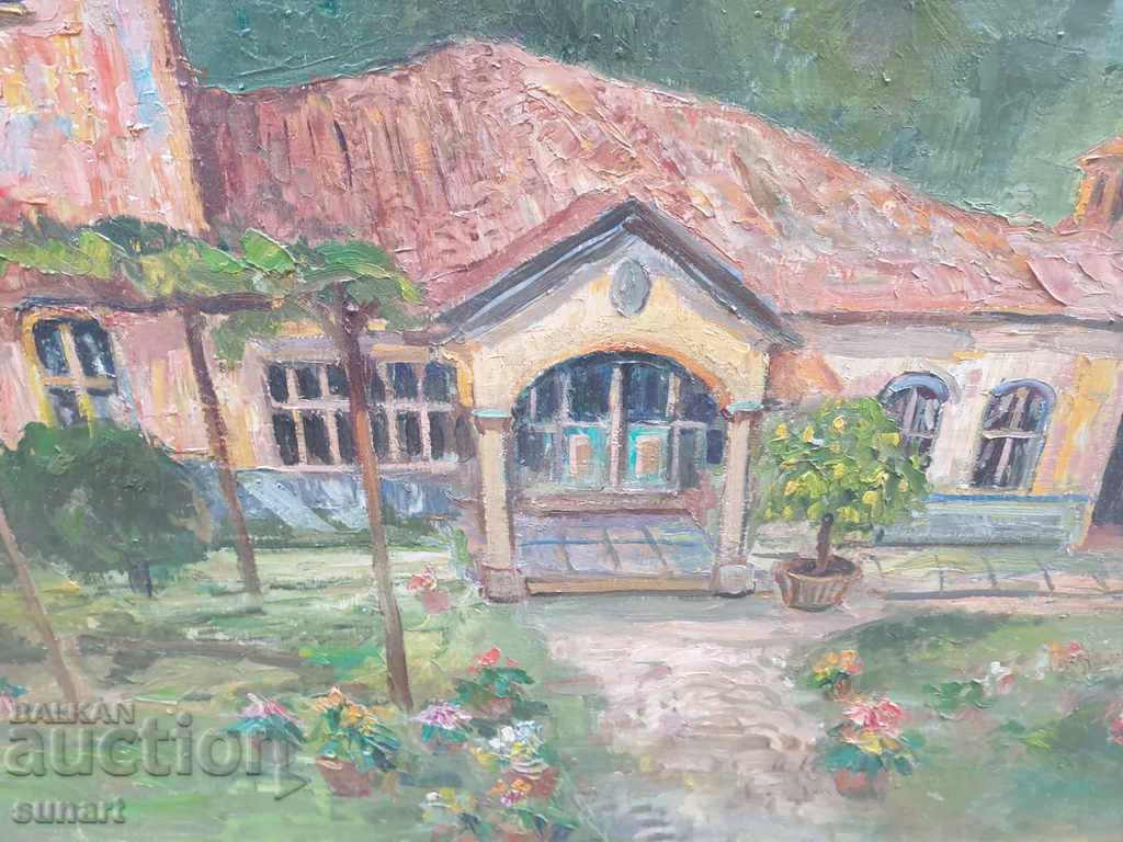 Delivery of PAINTING STOYAN VASILEV CHARLES HOUSE SIGNED OIL 61X49 Delivery of PAINTING STOYAN VASILEV CHARLES HOUSE SIGNED OIL 61X49