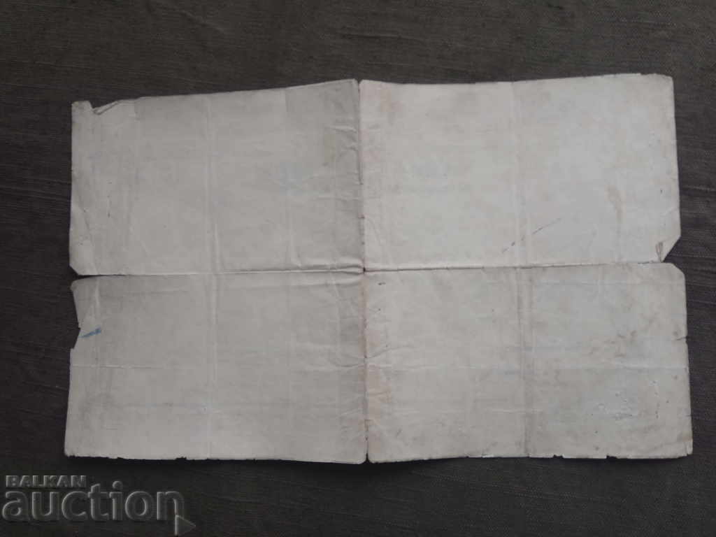 Auction  Certificate National Mixed High School Chiprovtsi 1925