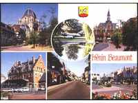 Пощенска картичка  Енен-Бомон  Изгледи от Франция
