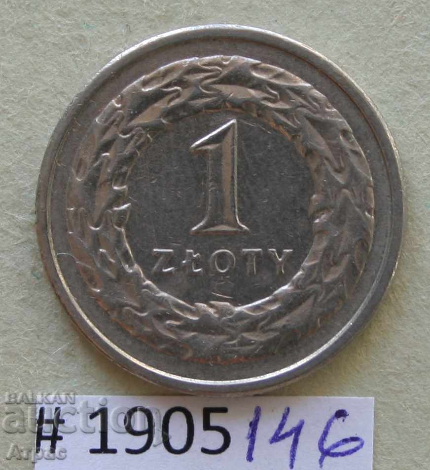 1 zloty 1993 Poland