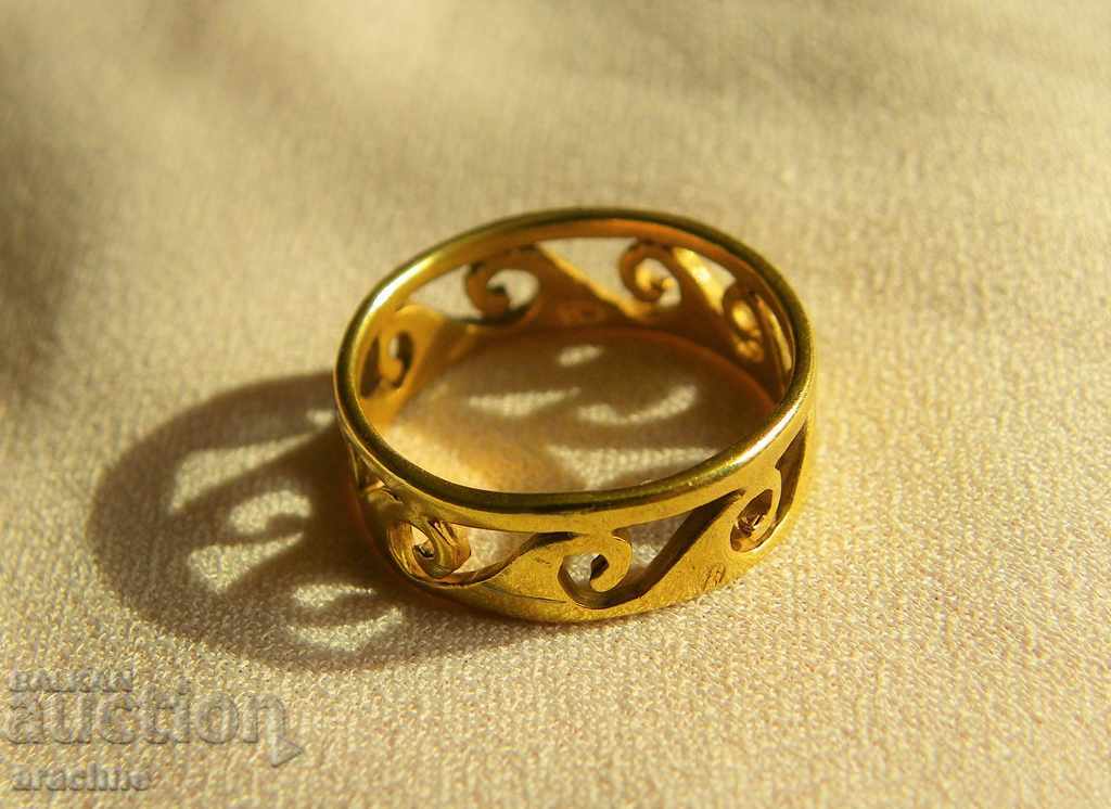 Gold plated silver ring with price 45.00 BGN | € 23.01 Gold plated silver ring with price 45.00 BGN | € 23.01