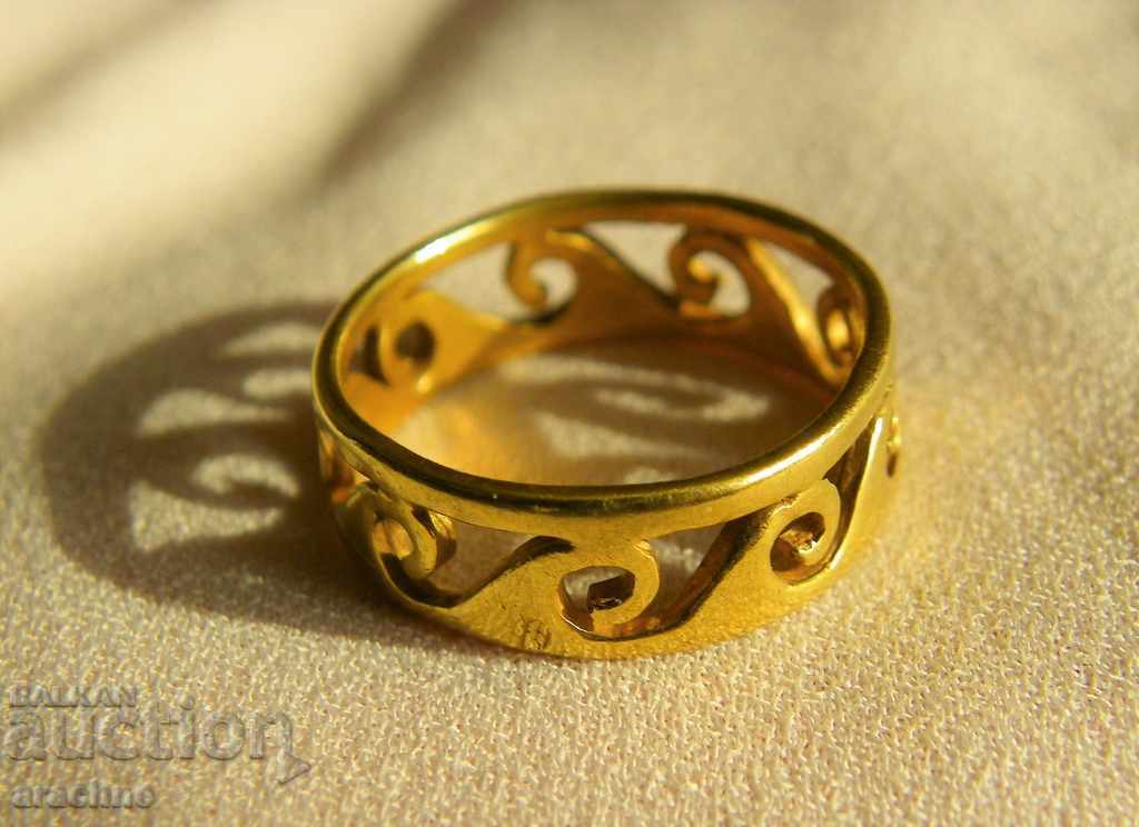 Auction Gold plated silver ring Auction Gold plated silver ring
