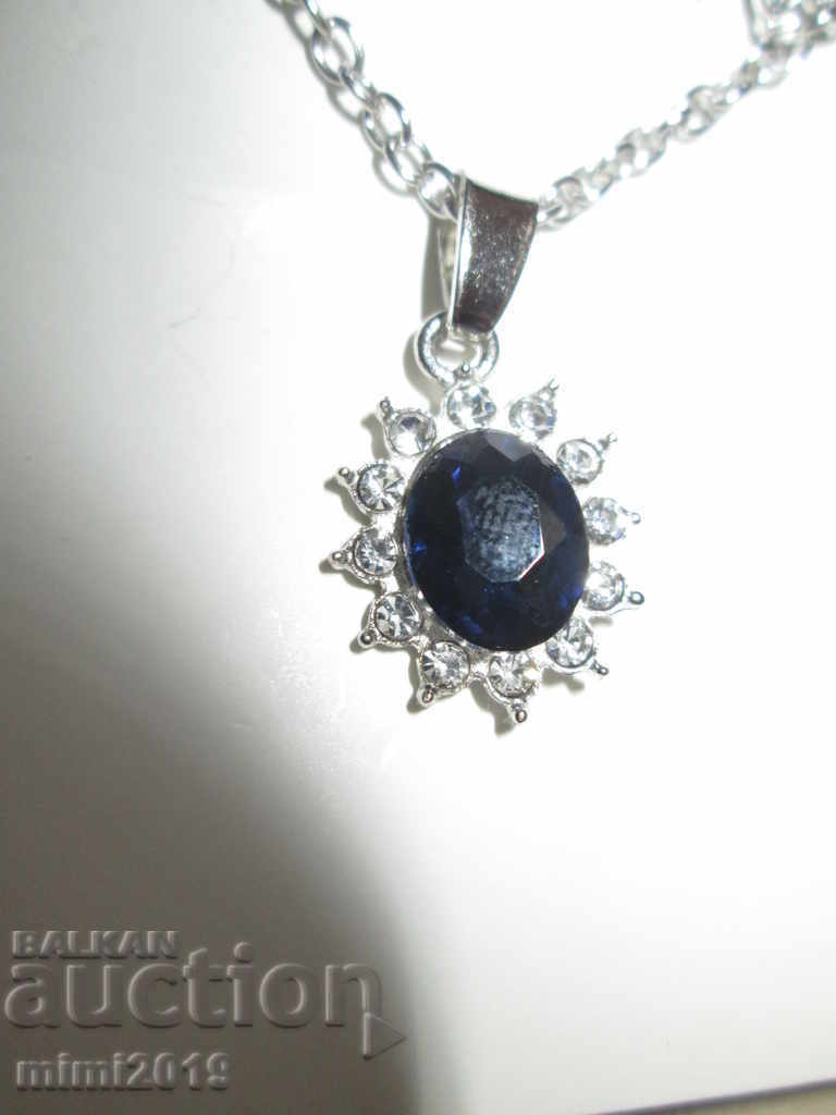 Auction New Set Necklace with cobalt blue color Auction New Set Necklace with cobalt blue color