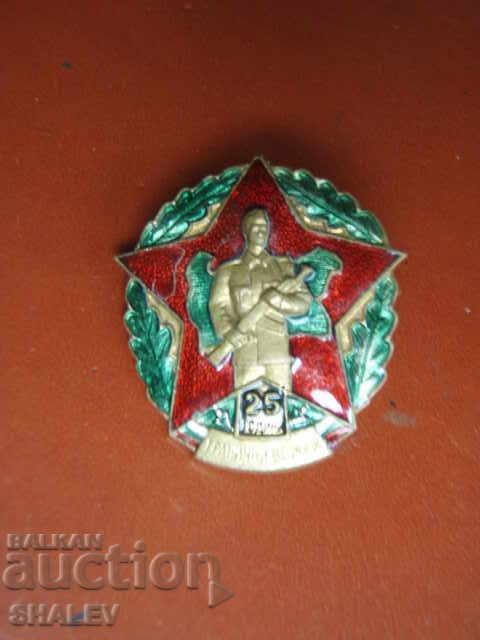 Badge "25 years Border Troops" - enamel, on a screw!