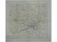 OLD MILITARY MAP OCCUPATION ONE EDIN MAP OCC WW1 1915