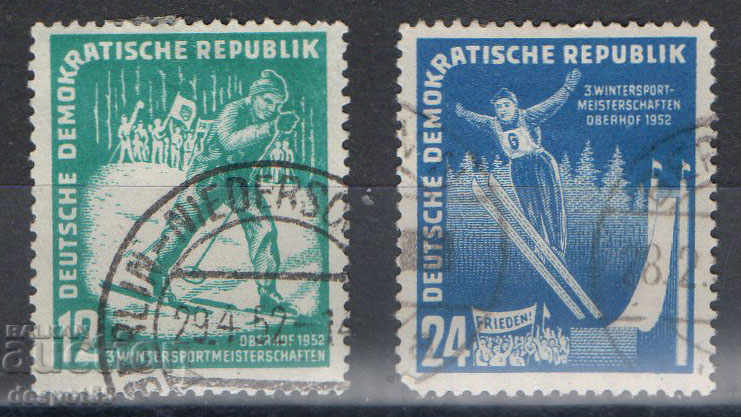 1952. GDR. World Winter Sports Peninsula.