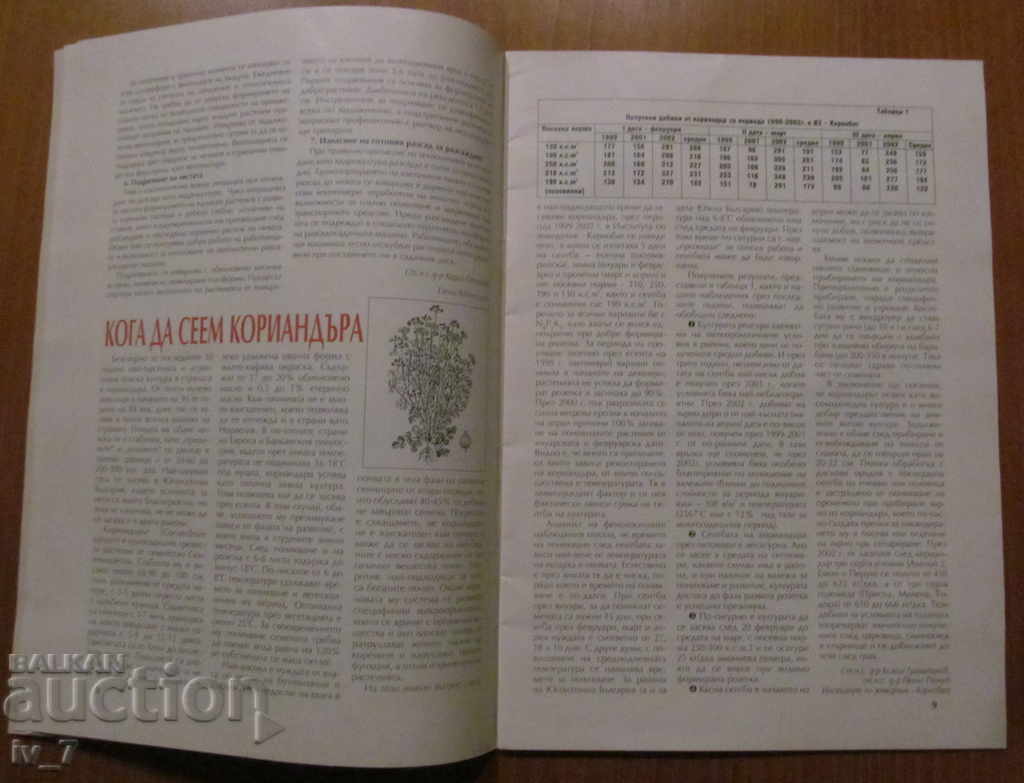 Auction "AGRICULTURE" LIST - NUMBER 1,2003 Auction "AGRICULTURE" LIST - NUMBER 1,2003