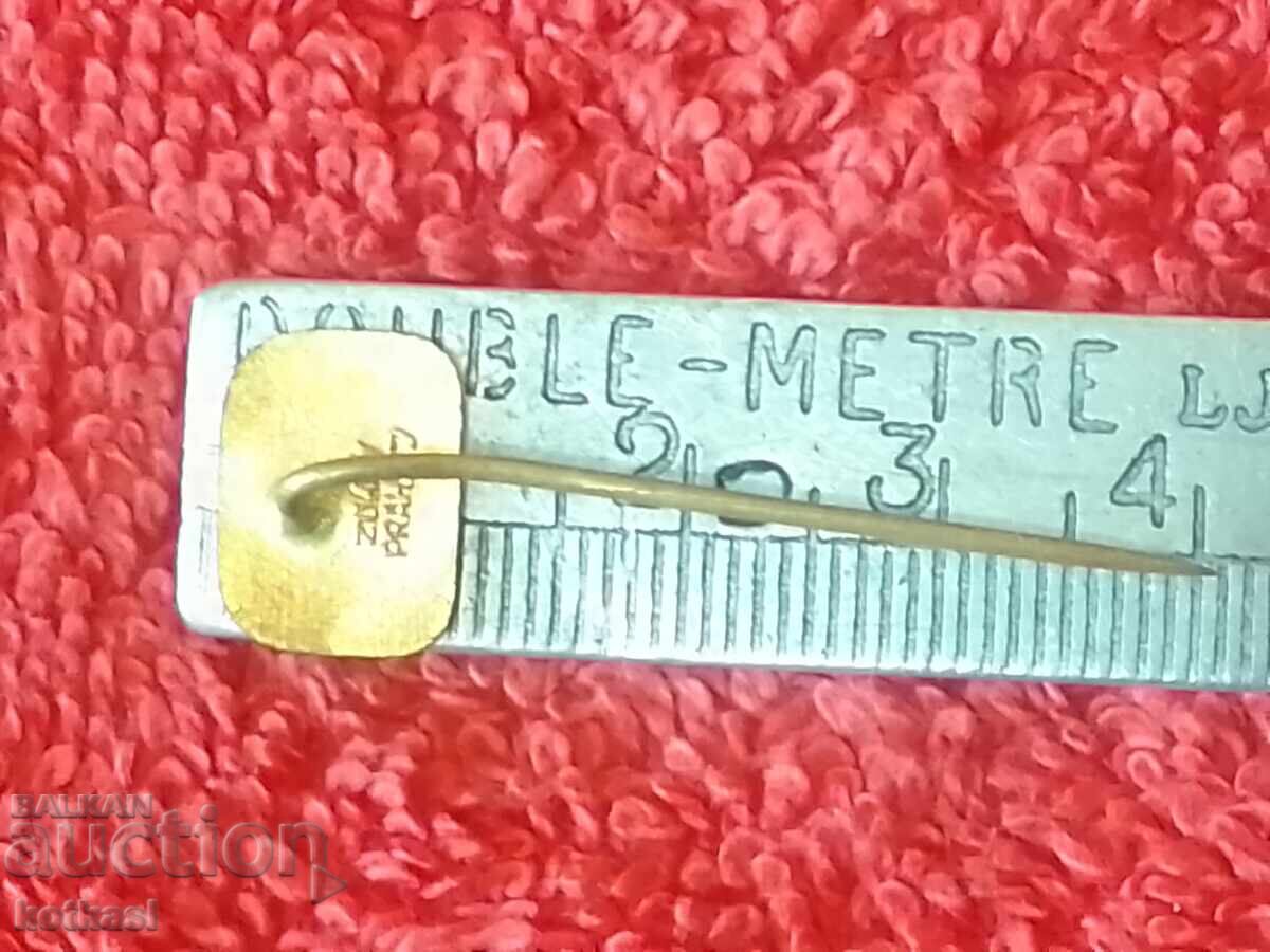 Old TESLA KOVO bronze pin badge - 5 Old TESLA KOVO bronze pin badge - 5