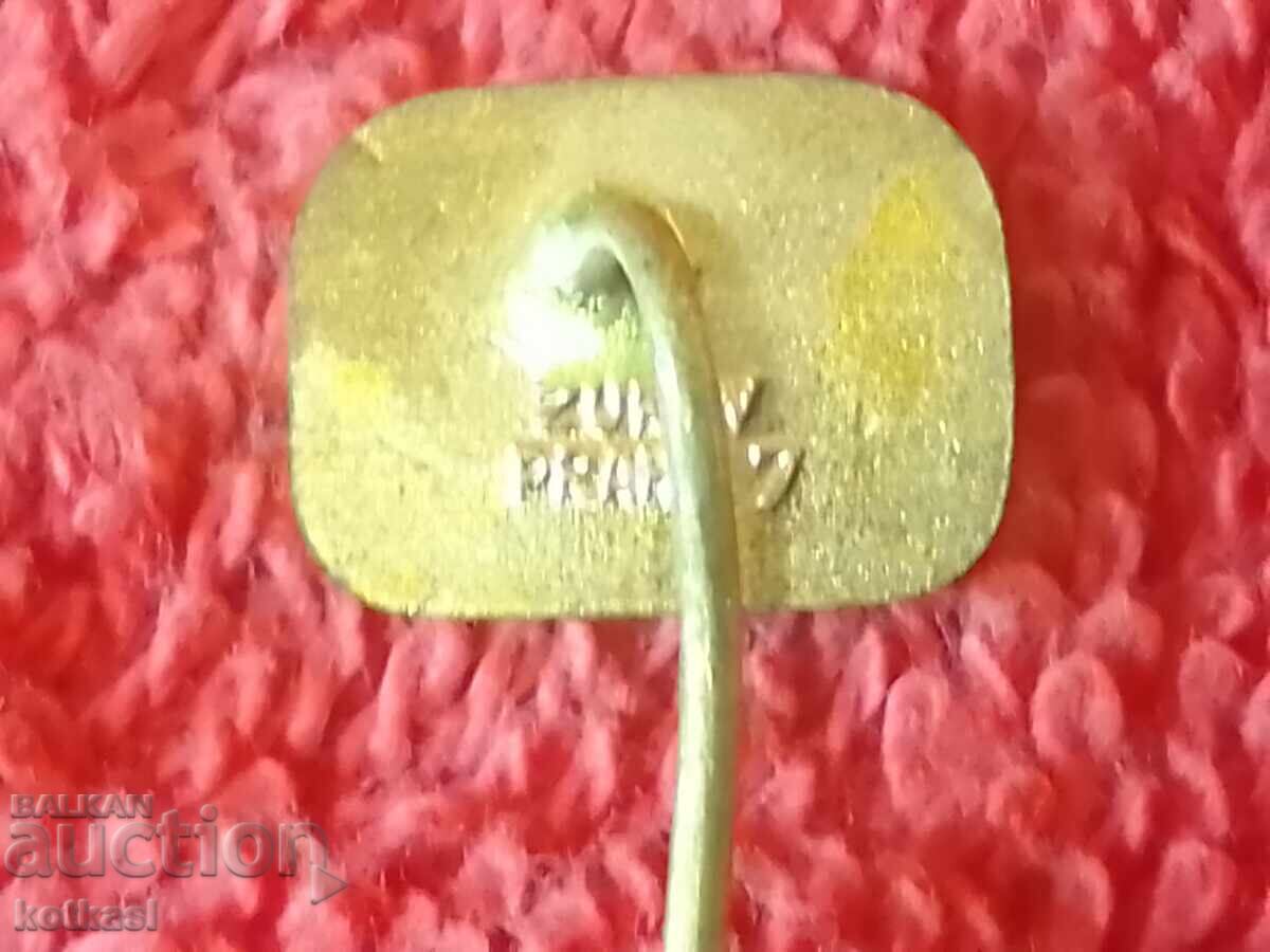 Old TESLA KOVO bronze pin badge - 6 Old TESLA KOVO bronze pin badge - 6